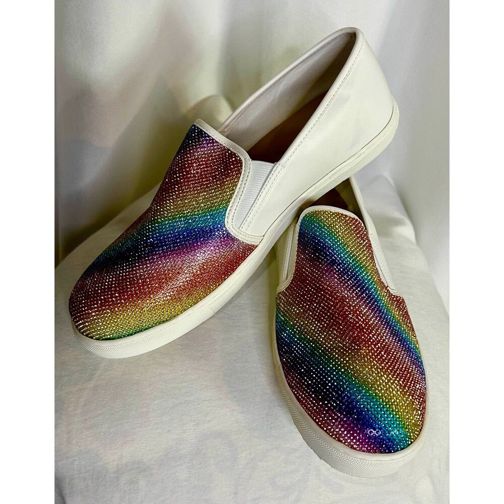 Womens Torrid Rainbow Textile Shoes 11.5WW